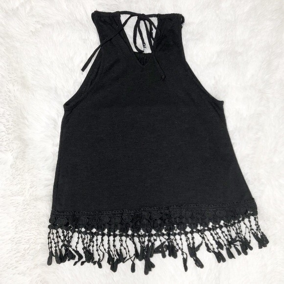 American Flag Anchor Black Tank Top Size XS - Picture 2 of 5